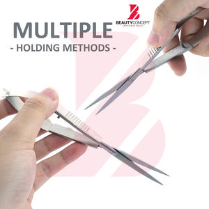 Nouvelles Ciseaux de Précision Micro Tendance à Pointe Fine, Manche Rond, Qualité Supérieure en Acier Inoxydable, 4,5 Pouces, Ciseaux à Ressort pour la Beauté - Product Image 4