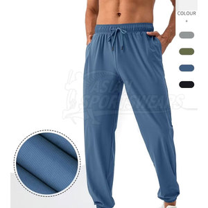 Premium Smooth Motion Wear Fitness <b>Trousers</b> with <b>drawstring</b> Closure Breathable Exercise Daily Comfort Fit - Product Image 2