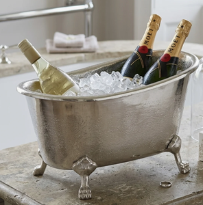Baignoire sur pieds en aluminium moulé sur mesure, bac à glace de luxe en métal poli, refroidisseur de bouteilles de vin, fournitures de vaisselle pour événements - Product Image 6