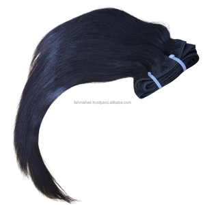 Paquetes de Remy rectos naturales de Indonesia virgen 100%, extremos súper dobles dibujados, extensiones de máquina de trama doble, grado Premium - Product Image 5