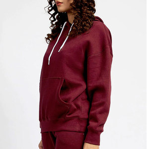Hoodie Brushed Fleece Oversized Casual Winter Sweatshirt Women's Soft Cotton Hoodie Classic Pullover Everyday Hoodie - Product Image 2
