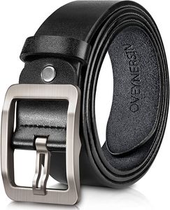 Ceintures décontractées en PU avec boucle à ardillon en acier, disponibles en marron, noir, vert et bordeaux - Product Image 5