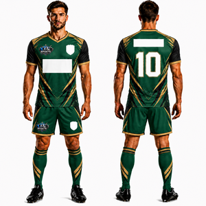 Uniformes de Fútbol Modernos al por Mayor, Conjuntos Completos para Hombre, Camiseta de Fútbol de Manga Corta, Jersey de Fútbol Personalizado - Product Image 1