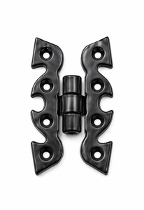 Charnière de porte noire traditionnelle en fonte, charnière papillon 70 mm - Product Image 1