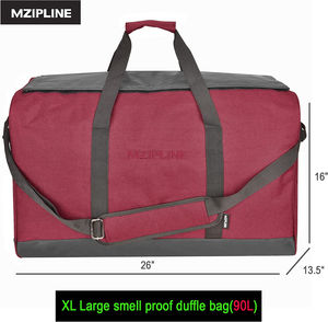 Sac de sport étanche de grande capacité 90L, anti-odeurs, avec doublure en charbon actif, sac de week-end pour la gym - Product Image 6