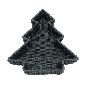Bandeja de servir decorativa en forma de árbol de Navidad, tejida con hierba marina, para exhibición, venta al por mayor desde Vietnam - Product Image 3