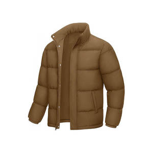 Vornex Industry Custom Men's Snap Button Puffer Jacket <b>Thick</b> Baffle <b>Winter</b> Insulated Warm <b>Coat</b> Factory Direct Low Moq Supplier - Product Image 3