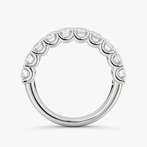 Lab Grown Diamond Emerald Cut Half Eternity Band 14K Yellow Gold Wedding <b>Ring</b> Luxury Bridal Anniversary Engagement Gift - Product Image 4