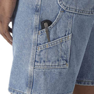 กางเกงยีนส์ขาสั้นสไตล์วินเทจลำลองสำหรับฤดูร้อน แฟชั่นกางเกงขาสั้นทรงหลวมสำหรับผู้ชาย - Product Image 5