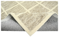 Tapis Kilim Géométrique en Peluche de Haute Qualité, Durable et Fait Main, Idéal pour l'Entrée, la Salle à Manger et les Couloirs