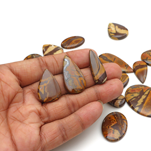 Pierre précieuse naturelle en jaspe australien, cabochon en vrac pour la fabrication de bijoux, pendentif, bague, bracelet - Product Image 6