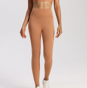 Leggings al por mayor para mujer, pantalones de yoga suaves, pantalones de fitness sin costuras frontales. - Product Image 5