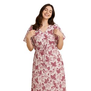 Chemise de nuit en coton pur pour femmes |   Kaftan Maxi pour femmes |   Robes de nuit kaftan pour femmes - Product Image 3