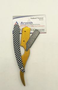 Venta al por mayor logotipo personalizado de acero inoxidable negro y dorado maquinilla de afeitar sostenible maquinilla de afeitar - Product Image 4