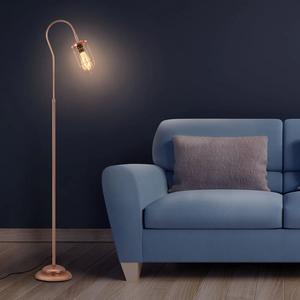 Lampadaire trépied de style scandinave avec abat-jour en tissu pour projets d'intérieur modernes - Product Image 2