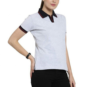 Camisetas Polo Casuales Más Vendidas Para Mujer, Camisetas Polo Femeninas De Color Personalizado Hechas Con Material 100% Algodón - Product Image 1