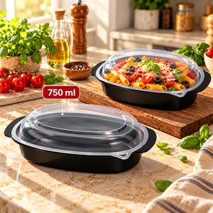 750ml Recyclable PP American Style Food Packaging <b>Container</b> for Restaurant Meals Takeaway Food Delivery Commercial Meal Prep - Product Image 1
