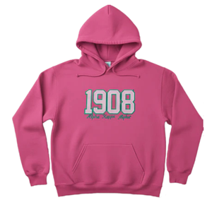 Parche Termoadhesivo AKA 1908, Bordado en Rosa y Verde con Motivos Griegos, para Chaquetas, Sudaderas, Bolsos, Gorras y Ropa - Product Image 4