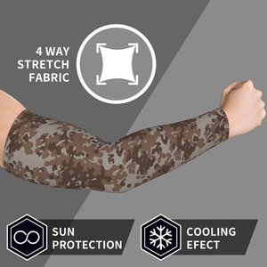 Splendid Apparel Mangas Protectoras Unisex de Seda Fría con Estampado por Sublimación UPF50+ Estilo Camuflaje Sólido y Tatuaje, con Protección contra Punciones de Agujas - Product Image 5