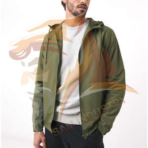 Veste coupe-vent légère et imperméable pour homme, écologique, avec logo personnalisé sur le devant, style streetwear - Product Image 6