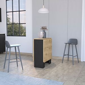 โต๊ะรับประทานอาหารแบบพับได้โคล แบล็คและแมคคาเดเมีย - Product Image 2