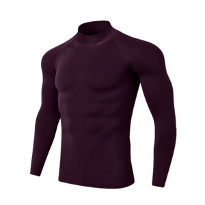 Men's Compression Shirt Athletic Sports <b>Top</b> for Gym Exercise and Performance Wear - Product Image 1