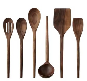 Best Seller 3Pcs Deep Wooden Utensils Soup Ladle Set <b>Pot</b> Rest Notch Handle <b>Sauce</b> Scoop for Stockpot & Buffet Serving Utensils - Product Image 6