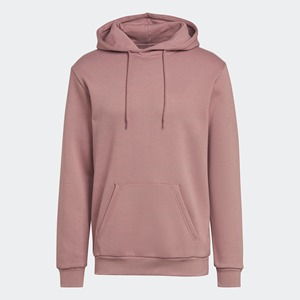 Sweat à capuche pour homme en molleton 100% coton, couleur rose unie, écologique, respirant, léger, avec poche, coupe classique, décontracté, hiver - Product Image 5