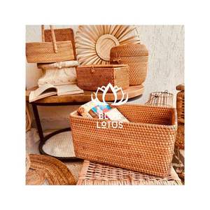 Meilleures ventes 2026 Plateaux en rotin tressés à la main pour le petit-déjeuner au lit et le service du thé, 100% pur fait main, propres, sûrs, décoration artisanale pour la maison - Product Image 1