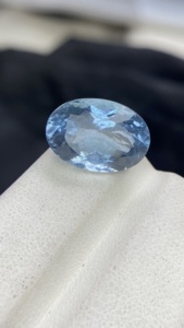 Piedra Preciosa Suelta de Aguamarina Certificada, Excelente Calidad, Color Natural Superior, Corte Ovalado, con Buen Brillo, 8.48 Quilates - Product Image 5