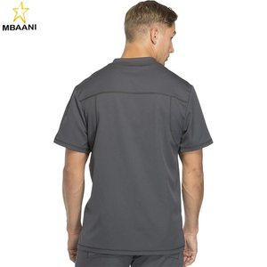 <b>Scrubs</b> for Men Athletic-Inspired V-Neck Chest Pocket <b>Scrub</b> <b>Top</b> with Four-Way Stretch & Moisture Wicking - Product Image 2