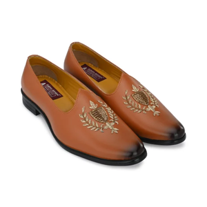 Chaussures traditionnelles en cuir faites à la main de qualité supérieure pour hommes, Nagra Jutti par Asken Atelier - Product Image 6