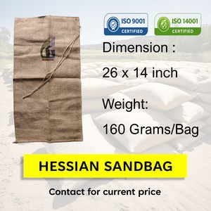 Sacs de sable en jute 26x14 pouces 160g pour barrière anti-inondation, sacs en toile de jute, vente en gros Goodman Global Bangladesh - Product Image 2