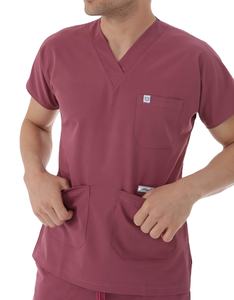 Conjunto de uniforme médico con logotipo personalizado para hombre, ropa médica de manga corta con cuello en V, ropa de enfermería para Hospital, médico, clínica, con bolsillos - Product Image 2