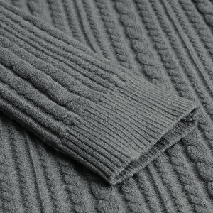 Men's Long-Sleeve Winter Polyester/Cotton <b>Pullover</b> <b>Sweater</b> O-Neck Plus Size Breathable Quick Dry Anti-Pilling Men Cotton <b>Sweater</b> - Product Image 6