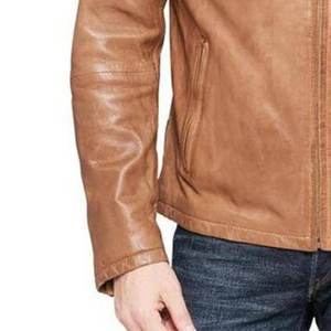 Nouvelles vestes en cuir pour hommes, style bomber, avec logo personnalisé, veste streetwear de haute qualité, vestes d'hiver à fermeture éclair. - Product Image 6