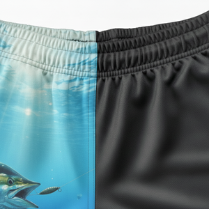 Shorts de Pesca para Hombre de Secado Rápido, Transpirables, 100% Poliéster, con Logotipo Personalizado en la Parte Delantera, Protección UPF 35, Cierre de Cremallera, Venta al Por Mayor - Product Image 5