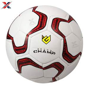Ballon de football de haute qualité fabriqué au Pakistan en PVC blanc et rouge, taille 5, intérieur/extérieur, écologique, best-seller - Product Image 1