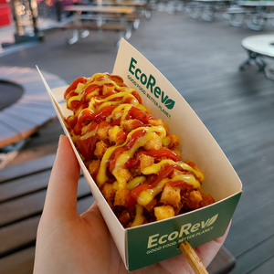 Barquette d'emballage en carton pour hot-dogs coréens, biodégradable, écologique, de qualité alimentaire, avec logo personnalisé, impression UV - Product Image 2