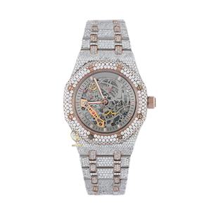 Best Selling Iced Out Stainless Steel Lab Grown Diamond With VVS Clarity Wrist <b>Watch</b> for Men - Product Image 1