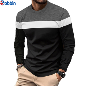 T-shirt personnalisé pour homme à logo frontal, manches courtes, col rond, automne-hiver, décontracté, 100 % coton, anti-plis, séchage rapide, respirant - Product Image 4
