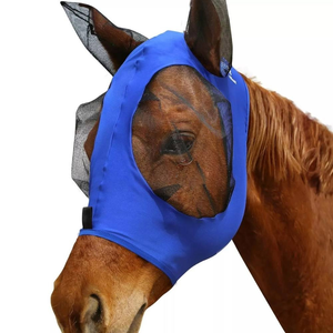 Breathable Full Face Quiet Ride <b>Mesh</b> Horse Fly Cover with Ears Protection Comfort Horse Face <b>Net</b> Prevent Bridle and Rein - Product Image 2