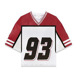 Camiseta Deportiva Retro de Fútbol Americano para Hombre, Diseño Personalizado al por Mayor, 100% Poliéster, Secado Rápido, Impresión por Sublimación Completa, Manga Corta - Product Image 3