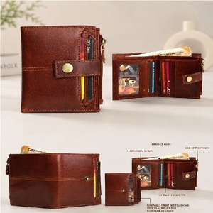 Cartera de Cuero Profesional para Hombre con Protección RFID, Cartera Compacta de Cuero Negro, Múltiples Compartimentos para Tarjetas, Diseño de Cuero - Product Image 2