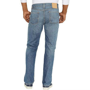 <b>Men's</b> Jeans Pants Denim Blue Straight-Cut Straight Leg Wholesale Cotton Jeans Strong <b>Stretch</b> Trousers Vintage Pants for <b>Men</b> - Product Image 3