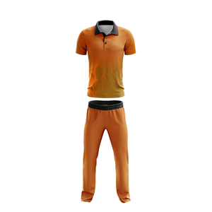 Uniforme de Cricket al Por Mayor a Precio Económico, Transpirable, de Manga Corta, Estampado, 100% Poliéster, con Nombre de Equipo Personalizado para Venta en Línea - Product Image 1