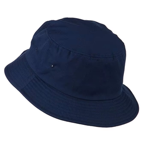 Plain Blank Navy Blue Cotton Twill Round Top Narrow Brim Adults <b>Bucket</b> <b>Hat</b> <b>for</b> <b>Big</b> <b>Head</b> Pescador - Product Image 3