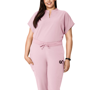 Combinaison d'infirmière médicale respirante de haute qualité, une pièce, personnalisable, avec col, style jogger, pour femmes - Product Image 6