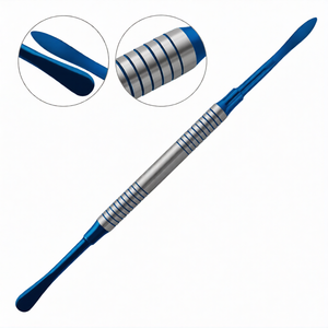 Elevador periostal Molt # Instrumento Quirúrgico de Acero Inoxidable M9 con Puntas Azules y Mango Hueco para Extracción Dental y Elevación de Raíces - Product Image 2