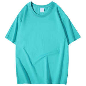 T-shirt Homme Oversize Bosue en Coton Lourd 220 Grammes, Motif Uni, Style Décontracté, Logo Personnalisé Sérigraphié - Product Image 2